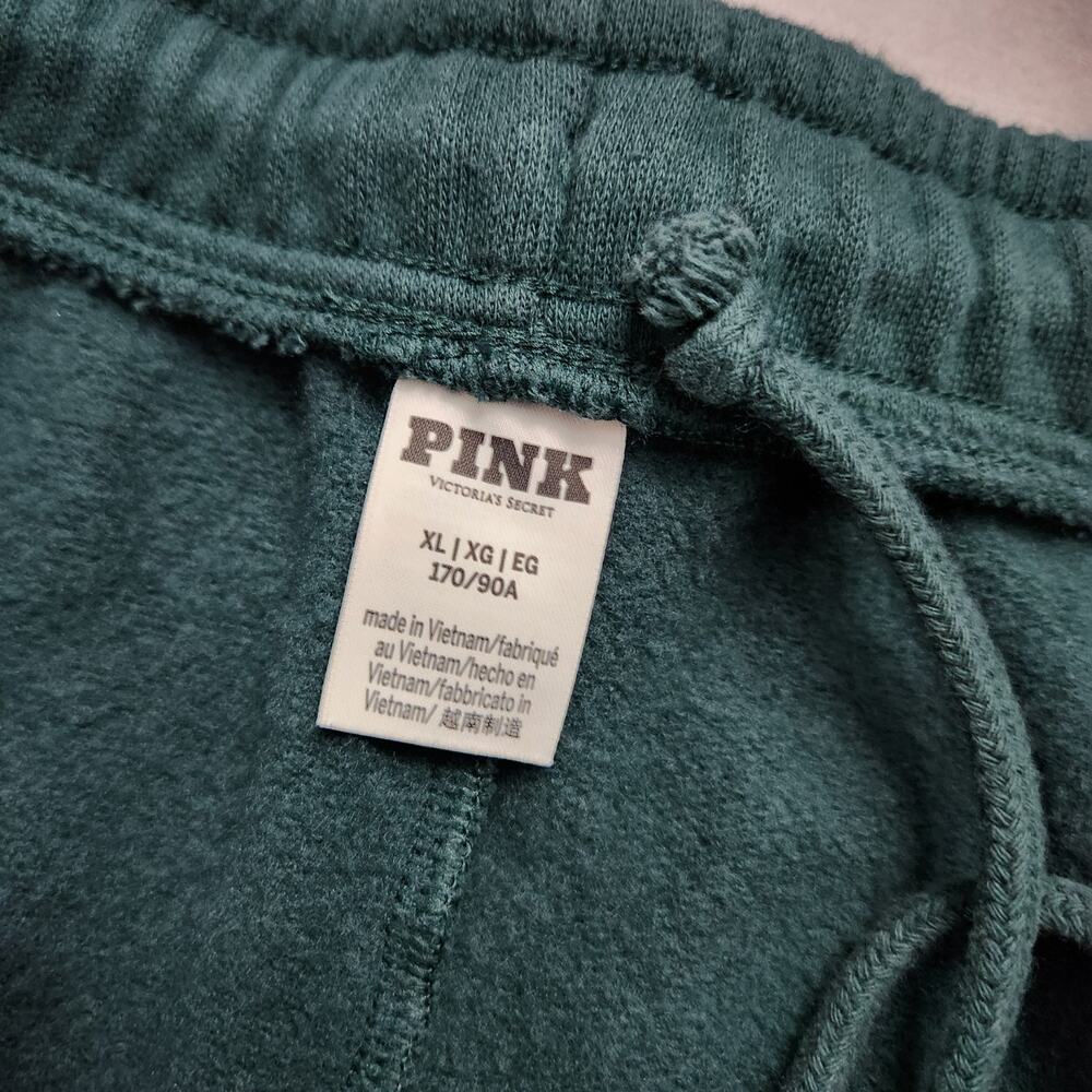 Victoria's Secret Pink Gameday Club Green Sweatpants Size XL - Picture 3 of 4